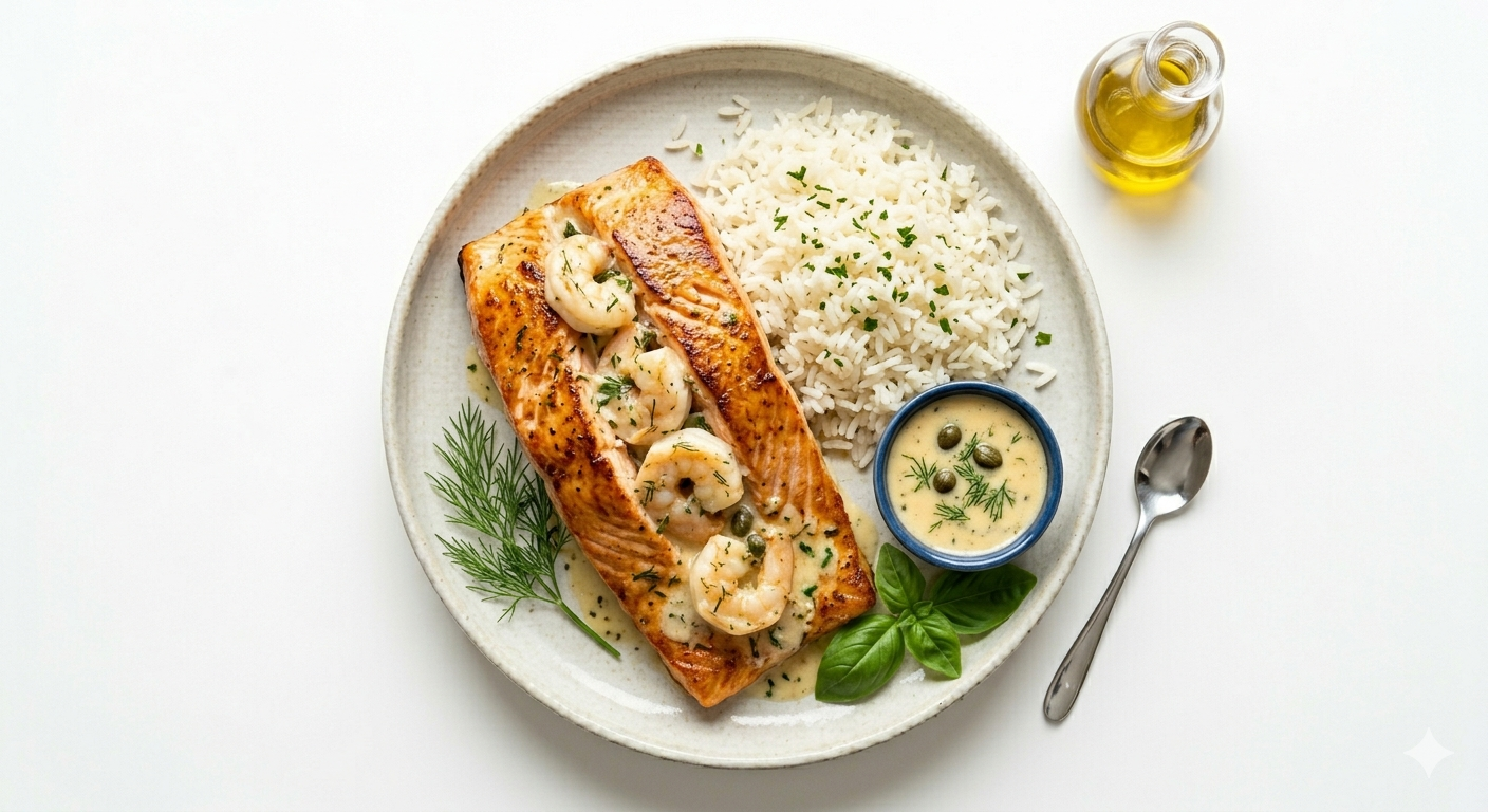 Prawn-Stuffed Atlantic Salmon